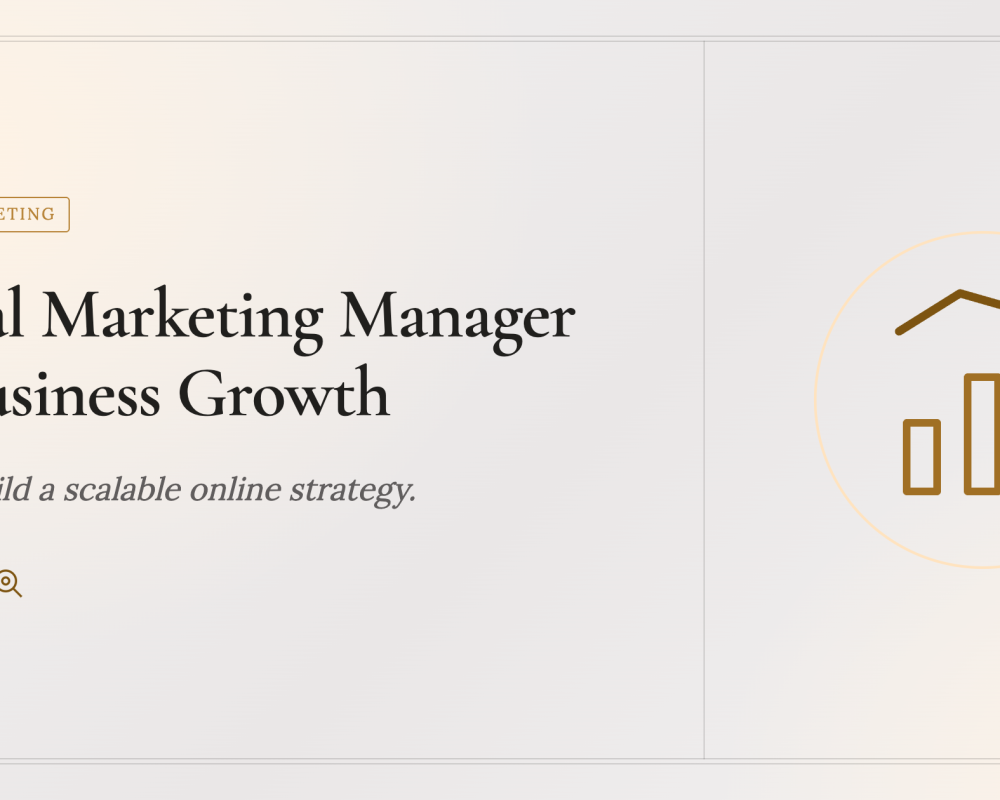 Digital Marketing Manager for Business Growth: How to Build a Scalable Online Strategy